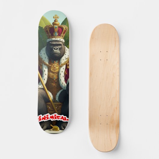 Skateboard Gorille du roi inimitable (Recto)