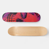 Skateboard Goth Death Skull Skeleton Custom (Horz)