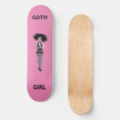 SKATEBOARD GOTH GIRL PINK GIRLS SKATEBOT (Recto)