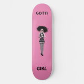 SKATEBOARD GOTH GIRL PINK GIRLS SKATEBOT (Recto)