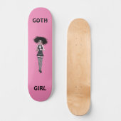 SKATEBOARD GOTH GIRL PINK GIRLS SKATEBOT (Recto)