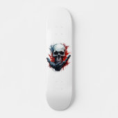 Skateboard Gothique du crâne cool (Devant)