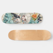 Skateboard Gothique Inspirer Blue Robe & Pêche Rose Skateboar (Horz)