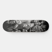 Skateboard Gothique Urbain Night Skull Crowd (Horz)