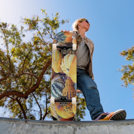 Skateboard Gourdes Colorées de Près (Extérieur 1)