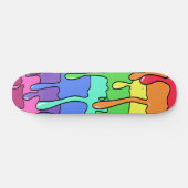 Skateboard Goutte mince Fondre 90s Arc-en-ciel rétro (Horz)