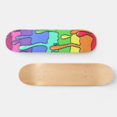 Skateboard Goutte mince Fondre 90s Arc-en-ciel rétro (Horz)