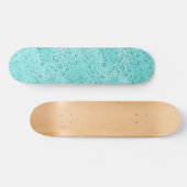 Skateboard gouttelettes d'eau aquamarines (Horz)