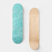 Skateboard gouttelettes d'eau aquamarines (Recto)