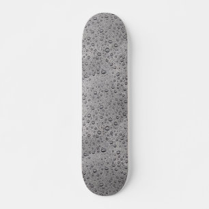 Skateboard gouttelettes d'eau gris
