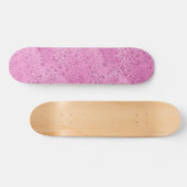 Skateboard gouttelettes d'eau roses chaudes (Horz)