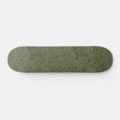 Skateboard gouttelettes d'eau verte d'olive (Horz)