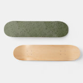 Skateboard gouttelettes d'eau verte d'olive (Horz)