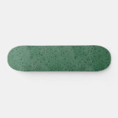 Skateboard gouttelettes d'eau vertes (Horz)
