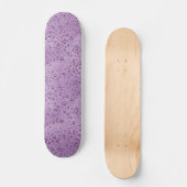 Skateboard gouttelettes d'eau violette (Recto)