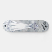 Skateboard Gown nuptiale en gris et blanc débraillé (Horz)