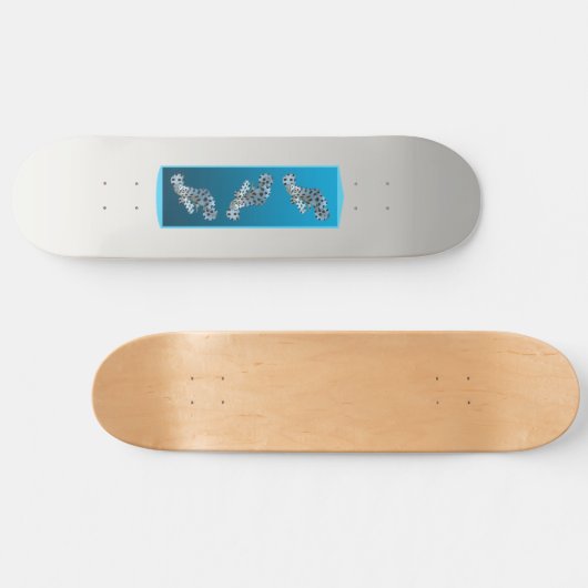 Skateboard Gradient Cloud - clair à profond | Humeurs saisonn (Horz)