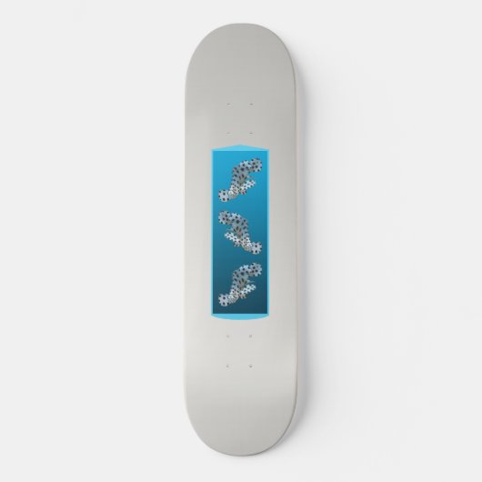 Skateboard Gradient Cloud - clair à profond | Humeurs saisonn (Recto)