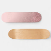 Skateboard Gradient diagonal Rose Gold Blush Pink ombre (Horz)