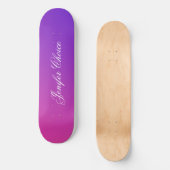 Skateboard Gradient Rose Et Violet (Recto)