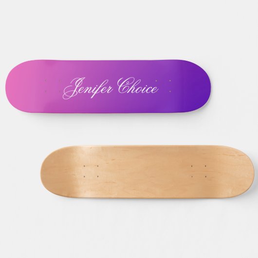 Skateboard Gradient Rose Et Violet (Horz)