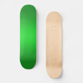 Skateboard Gradient vert clair - modèle B de verts verts (Recto)