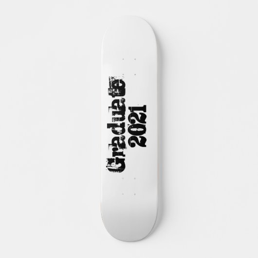 Skateboard Graduation personnalisable 2021 Trending Cool (Devant)