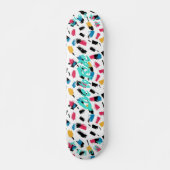 Skateboard Graffiti Abstrait avec la devise 'Vivre pour Roule (Devant)