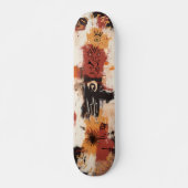 Skateboard Graffiti Abstrait Inspiré des Tribus aux Tons Terr (Devant)