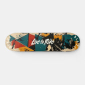 Skateboard Graffiti Abstrait Terroso - Vivre pour Rouler Devi (Horz)