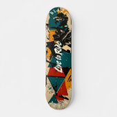 Skateboard Graffiti Abstrait Terroso - Vivre pour Rouler Devi (Devant)