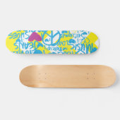 Skateboard Graffiti Aqua-Pourpre (Horz)
