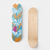 Skateboard Graffiti Aqua-Pourpre (Recto)