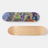 Skateboard Graffiti coloré (Horz)