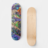 Skateboard Graffiti coloré (Recto)