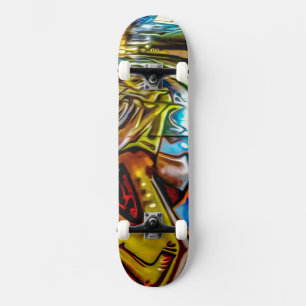 Skateboard Graffiti coloré
