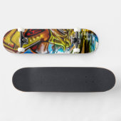 Skateboard Graffiti coloré (Horz)