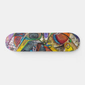 Skateboard Graffiti coloré (Horz)