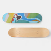 Skateboard Graffiti coloré Heart Art (Horz)