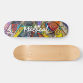 Skateboard Graffiti coloré personnalisé (Horz)