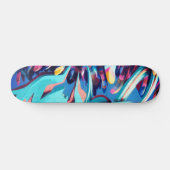 Skateboard Graffiti cool couleur fille bleu Graffiti (Horz)