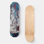 Skateboard Graffiti de fille asiatique (Recto)