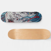 Skateboard Graffiti de fille asiatique (Horz)