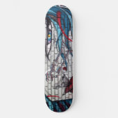 Skateboard Graffiti de fille asiatique (Recto)