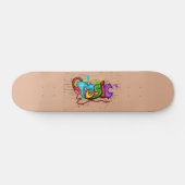 Skateboard Graffiti de musique colorée (Horz)