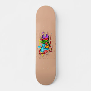 Skateboard Graffiti de musique colorée