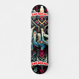 Skateboard Graffiti de style sauvage inimical Abstrait