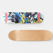 Skateboard Graffiti de style sauvage inimical Abstrait (Horz)