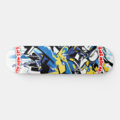 Skateboard Graffiti de style sauvage inimical Abstrait (Horz)