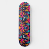 Skateboard Graffiti éclaboussé de chaos vif (Recto)